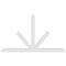 Ekena Millwork Saratoga Architectural Grade PVC Gable Bracket, 72"W x 42"H x 2"D x 4"F, 14/12 Pitch GBP072X42X0204SAR00 - alternate 3